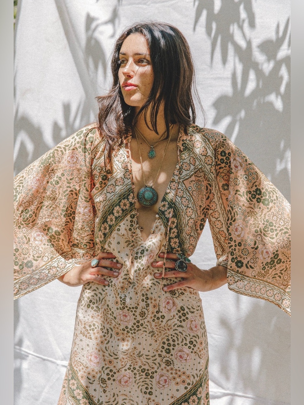 Golden Brown the label from Australia caftan color Spring peach